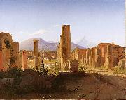 The Forum, Pompeii, with Vesuvius in the Distance, Christen Kobke